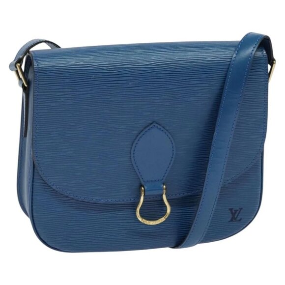 LOUIS VUITTON Epi Saint Cloud GM Shoulder Bag Toledo Blue - Picture 1 of 15